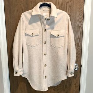 Aritzia Wilfred Free Ganna Shirt Jacket 2XS - Heather Bone